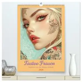 CALVENDO / Brunner-Klaus |  Taatoo Frauen - Inspiriert von der Manga-Ästhetik (hochwertiger Premium Wandkalender 2026 DIN A2 hoch), Kunstdruck in Hochglanz | Sonstiges |  Sack Fachmedien