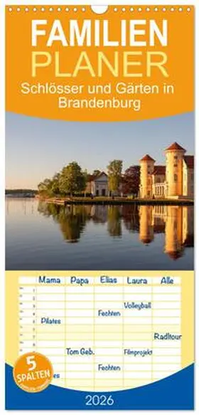 Scheibner / CALVENDO |  Familienplaner 2026 - Schlösser und Gärten in Brandenburg mit 5 Spalten (Wandkalender, 21 x 45 cm) CALVENDO | Sonstiges |  Sack Fachmedien