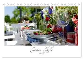Trapp / CALVENDO |  Garten-Idylle 2026 (Tischkalender 2026 DIN A5 quer), CALVENDO Monatskalender | Sonstiges |  Sack Fachmedien