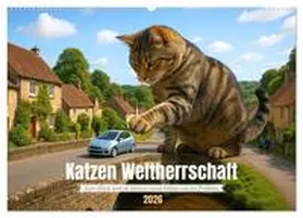 CALVENDO / Waurick |  Katzen Weltherrschaft (Wandkalender 2026 DIN A2 quer), CALVENDO Monatskalender | Sonstiges |  Sack Fachmedien