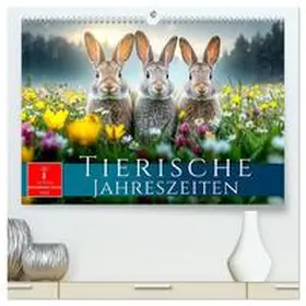 Roder / CALVENDO |  Tierische Jahreszeiten (hochwertiger Premium Wandkalender 2026 DIN A2 quer), Kunstdruck in Hochglanz | Sonstiges |  Sack Fachmedien