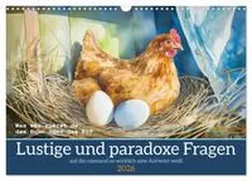 CALVENDO / Löwer |  Lustige und paradoxe Fragen (Wandkalender 2026 DIN A3 quer), CALVENDO Monatskalender | Sonstiges |  Sack Fachmedien