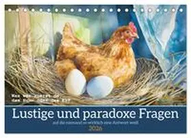 CALVENDO / Löwer |  Lustige und paradoxe Fragen (Tischkalender 2026 DIN A5 quer), CALVENDO Monatskalender | Sonstiges |  Sack Fachmedien