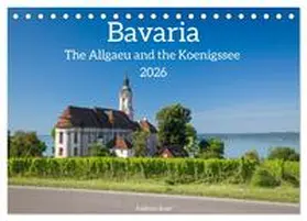 Rose / CALVENDO |  Bavaria.The Allgaeu and the Koenigssse (Desk Calendar 2026 DIN A5 landscape), CALVENDO 12 Month DeskCalendar | Sonstiges |  Sack Fachmedien