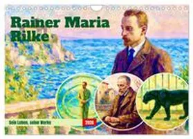 Lehmann / CALVENDO |  Rainer Maria Rilke. Sein Leben, seine Werke (Wandkalender 2026 DIN A4 quer), CALVENDO Monatskalender | Sonstiges |  Sack Fachmedien