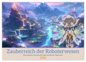 CALVENDO / Blue |  Zauberreich der Roboterwesen (Wandkalender 2026 DIN A2 quer), CALVENDO Monatskalender | Sonstiges |  Sack Fachmedien