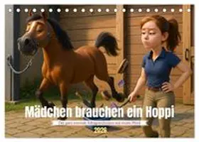 CALVENDO / Waurick | Mädchen brauchen ein Hoppi (Tischkalender 2026 DIN A5 quer), CALVENDO Monatskalender | Sonstiges | 978-3-516-70461-7 | www.sack.de