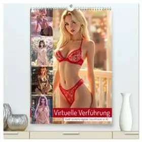 Blue / CALVENDO |  Virtuelle Verführung (hochwertiger Premium Wandkalender 2026 DIN A2 hoch), Kunstdruck in Hochglanz | Sonstiges |  Sack Fachmedien