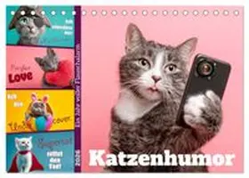 CALVENDO / Viola |  Katzenhumor - Ein Jahr voller Flauschalarm (Tischkalender 2026 DIN A5 quer), CALVENDO Monatskalender | Sonstiges |  Sack Fachmedien