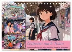 CALVENDO / Blue |  Zeitreise nach Tokio (Tischkalender 2026 DIN A5 quer), CALVENDO Monatskalender | Sonstiges |  Sack Fachmedien