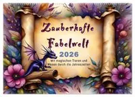 CALVENDO / Blue |  Zauberhafte Fabelwelt (Wandkalender 2026 DIN A2 quer), CALVENDO Monatskalender | Sonstiges |  Sack Fachmedien