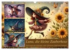 CALVENDO / Blue |  Luna, die kleine Zauberhexe (Wandkalender 2026 DIN A3 quer), CALVENDO Monatskalender | Sonstiges |  Sack Fachmedien