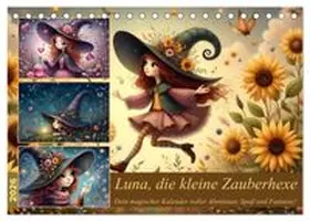 CALVENDO / Blue |  Luna, die kleine Zauberhexe (Tischkalender 2026 DIN A5 quer), CALVENDO Monatskalender | Sonstiges |  Sack Fachmedien