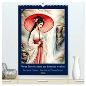 CALVENDO / Blue |  Wenn Pinselträume zur Zeitreise werden (hochwertiger Premium Wandkalender 2026 DIN A2 hoch), Kunstdruck in Hochglanz | Sonstiges |  Sack Fachmedien