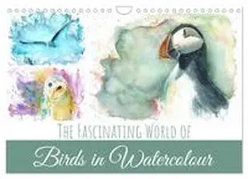 Krüger / CALVENDO |  The Fascinating World of Birds in Watercolour (Wall Calendar 2026 DIN A4 landscape), CALVENDO 12 Month Wall Calendar | Sonstiges |  Sack Fachmedien