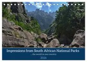CALVENDO / Wolf |  Impressions of South African National Parks (Desk Calendar 2026 DIN A5 landscape), CALVENDO 12 Month DeskCalendar | Sonstiges |  Sack Fachmedien
