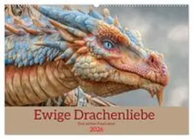 CALVENDO / Brunner-Klaus |  Ewige Drachenliebe - Eine zeitlose Faszination (Wandkalender 2026 DIN A2 quer), CALVENDO Monatskalender | Sonstiges |  Sack Fachmedien