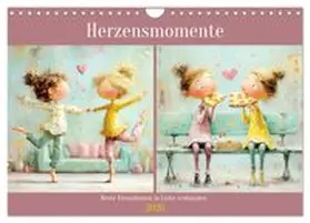 CALVENDO / Hurley |  Herzensmomente. Beste Freundinnen in Liebe verbunden (Wandkalender 2026 DIN A4 quer), CALVENDO Monatskalender | Sonstiges |  Sack Fachmedien