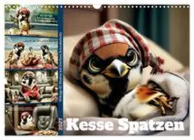 CALVENDO / Löwer |  Kesse Spatzen (Wandkalender 2027 DIN A3 quer), CALVENDO Monatskalender | Sonstiges |  Sack Fachmedien