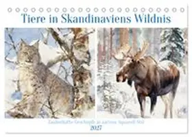 CALVENDO / Kleemann |  Tiere in Skandinaviens Wildnis (Tischkalender 2027 DIN A5 quer), CALVENDO Monatskalender | Sonstiges |  Sack Fachmedien