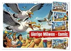 CALVENDO / Irmer |  Gierige Möwen - Comic (Wandkalender 2027 DIN A4 quer), CALVENDO Monatskalender | Sonstiges |  Sack Fachmedien