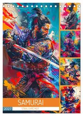 CALVENDO / Meutzner |  Samurai - Stahl Ehre Mut (Tischkalender 2027 DIN A5 hoch), CALVENDO Monatskalender | Sonstiges |  Sack Fachmedien