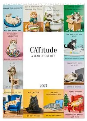 CALVENDO / Melas |  CATitude A YEAR OF CAT LIFE (Wall Calendar 2027 DIN A3 portrait), CALVENDO 12 Month Wall Calendar | Sonstiges |  Sack Fachmedien
