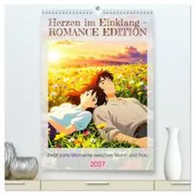 CALVENDO / Blue |  Herzen im Einklang - ROMANCE EDITION (hochwertiger Premium Wandkalender 2027 DIN A2 hoch), Kunstdruck in Hochglanz | Sonstiges |  Sack Fachmedien