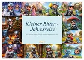 CALVENDO / Blue |  Kleiner Ritter - Jahresreise (Wandkalender 2027 DIN A3 quer), CALVENDO Monatskalender | Sonstiges |  Sack Fachmedien