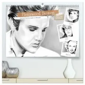 CALVENDO / Richter |  Hollywood Ikonen in Bleistift (hochwertiger Premium Wandkalender 2027 DIN A2 quer), Kunstdruck in Hochglanz | Sonstiges |  Sack Fachmedien