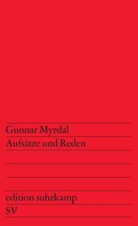 Myrdal | Aufsätze und Reden | Buch | 978-3-518-00492-0 | sack.de