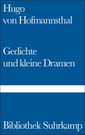 Hofmannsthal |  Gedichte und kleine Dramen | Buch |  Sack Fachmedien