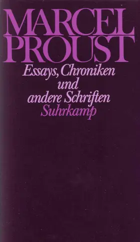 Proust / Keller |  Essays, Chroniken und andere Schriften | Buch |  Sack Fachmedien