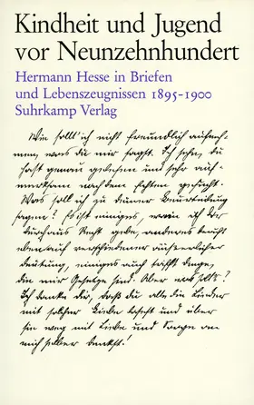 Hesse | Kindheit und Jugend vor Neunzehnhundert II | Buch | 978-3-518-03191-9 | sack.de