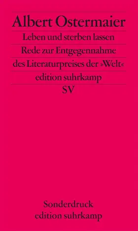 Ostermaier |  Leben und sterben lassen | Buch |  Sack Fachmedien