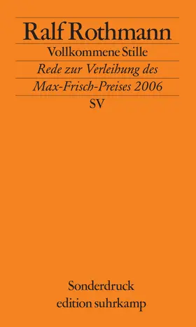 Rothmann |  Vollkommene Stille | Buch |  Sack Fachmedien