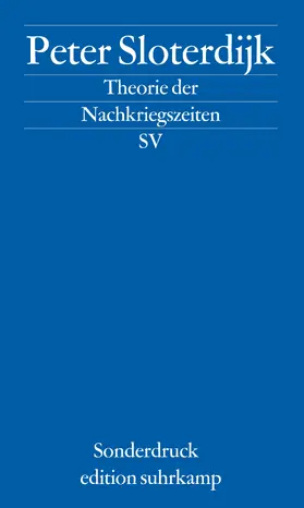 Sloterdijk |  Theorie der Nachkriegszeiten | Buch |  Sack Fachmedien