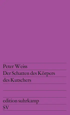 Weiss |  Der Schatten des Körpers des Kutschers | Buch |  Sack Fachmedien