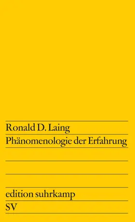Laing |  Phänomenologie der Erfahrung | Buch |  Sack Fachmedien