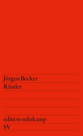 Becker | Ränder | Buch | 978-3-518-10351-7 | sack.de