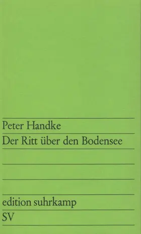 Handke | Der Ritt über den Bodensee | Buch | 978-3-518-10509-2 | www.sack.de