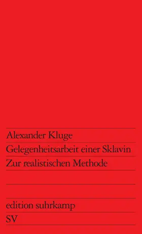 Kluge |  Gelegenheitsarbeit einer Sklavin | Buch |  Sack Fachmedien