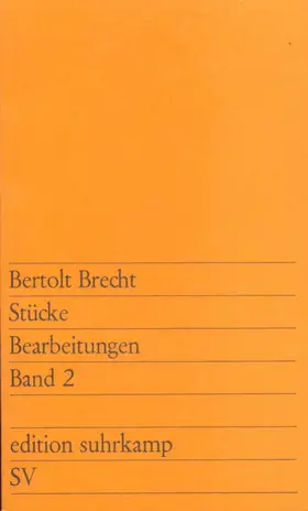 Brecht |  Stücke. Bearbeitungen II | Buch |  Sack Fachmedien