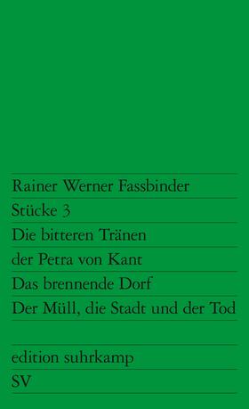 Fassbinder |  Stücke 3 | Buch |  Sack Fachmedien