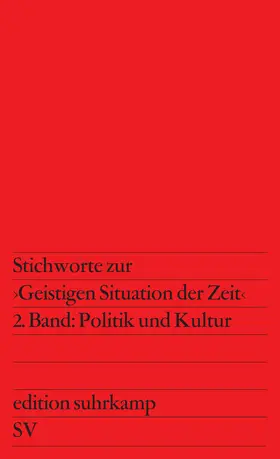 Habermas |  Stichworte zur Geistigen Situation der Zeit | Buch |  Sack Fachmedien