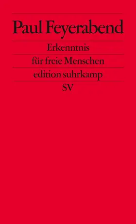 Feyerabend |  Erkenntnis für freie Menschen | Buch |  Sack Fachmedien