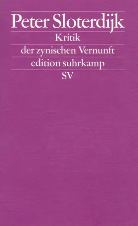 Sloterdijk |  Zur Kritik der zynischen Vernunft | Buch |  Sack Fachmedien