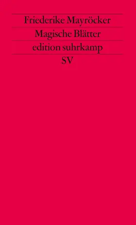 Mayröcker |  Magische Blätter 1 | Buch |  Sack Fachmedien