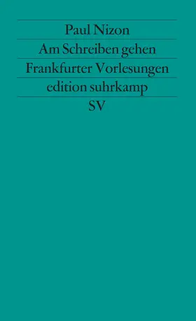 Nizon |  Am Schreiben gehen | Buch |  Sack Fachmedien