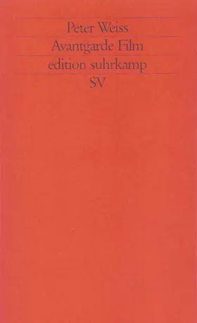 Weiss / Mazenauer |  Avantgarde Film | Buch |  Sack Fachmedien